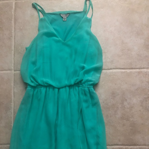 Guess blue/geeen dress - Picture 2 of 2